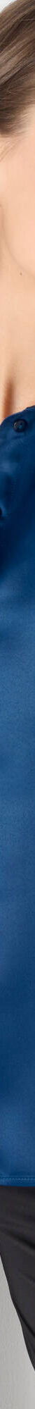 Chemise volume ample unie, satin (bleu nuit) Chemise volume ample unie, satin (bleu nuit)